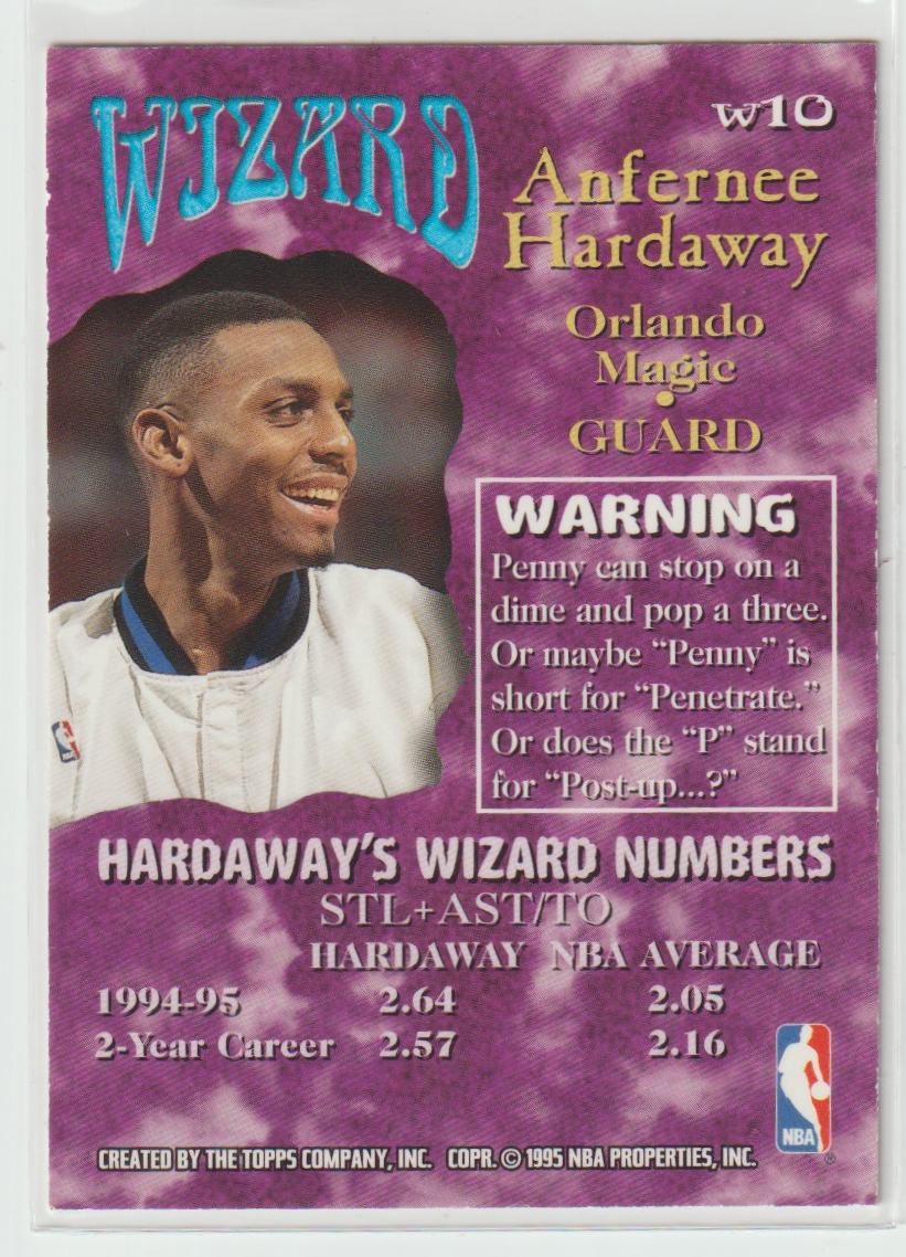 Wizard W10 Anfernee Hardaway Orlando Magic