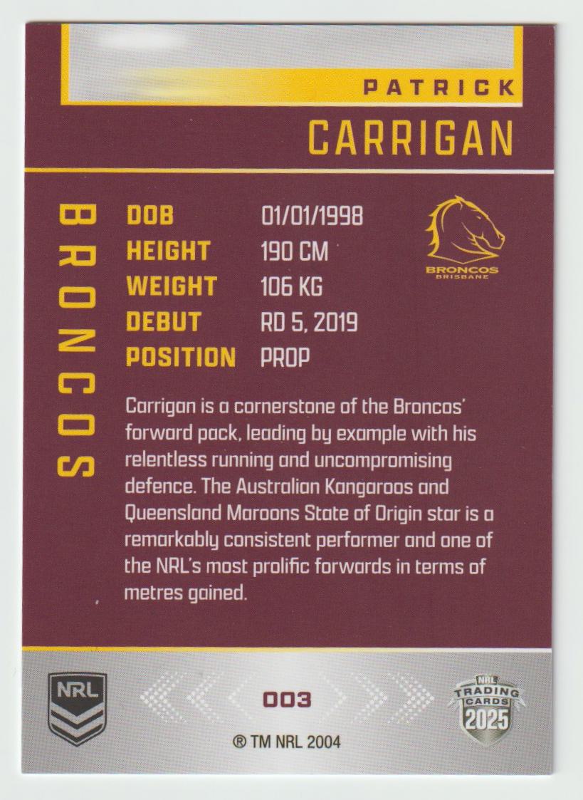 003 PATRICK CARRIGAN