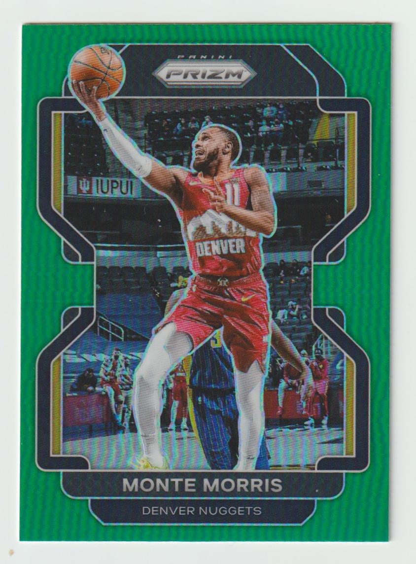 016 Monte Morris - Denver Nuggets Green Prizm
