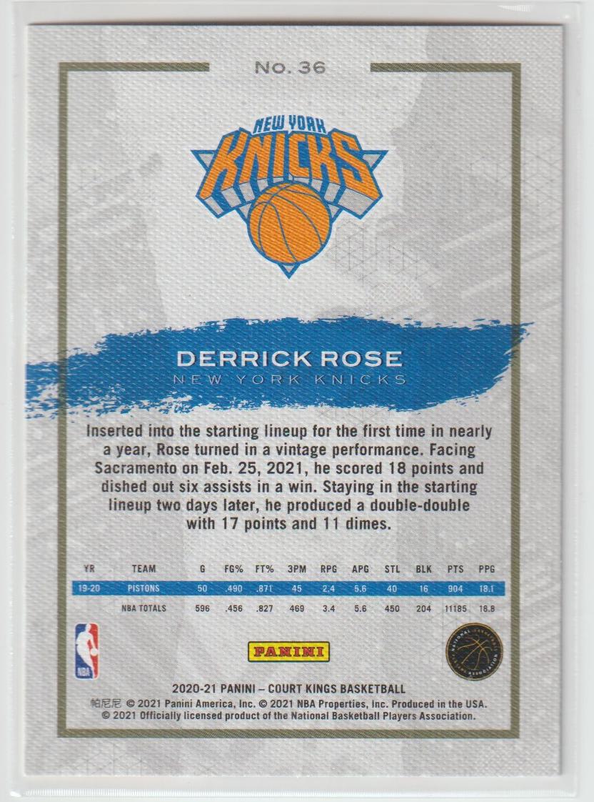 036 Derrick Rose - New York Knicks