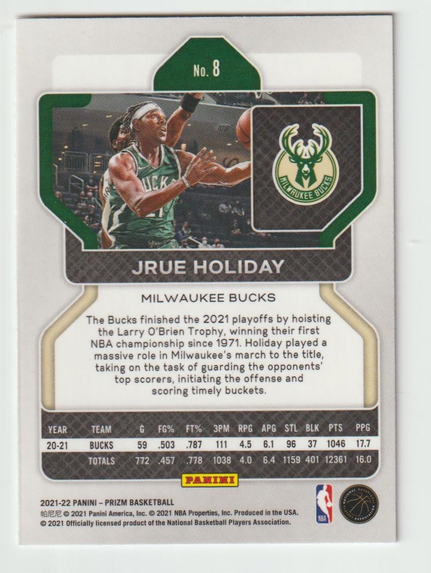 008 Jrue Holiday - Milwaukee Bucks