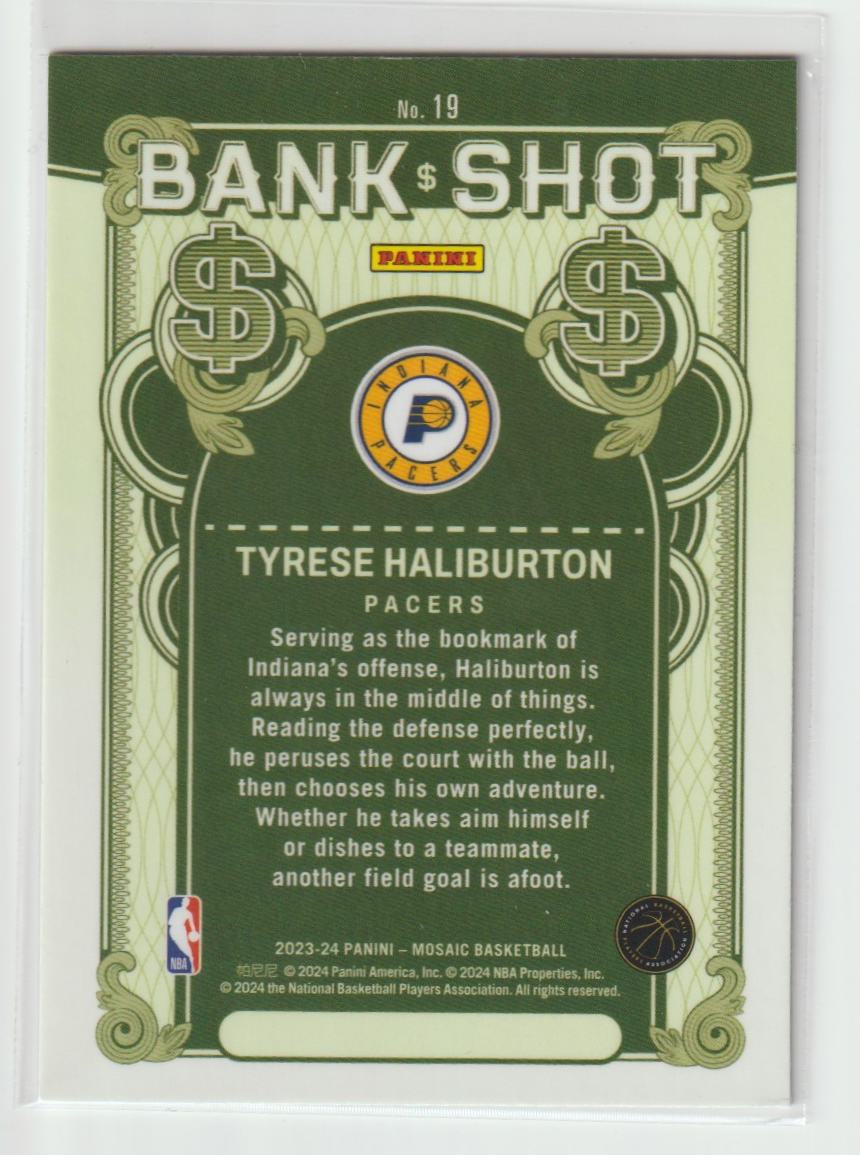 Bank Shot 019 Tyrese Haliburton, Indiana Pacers
