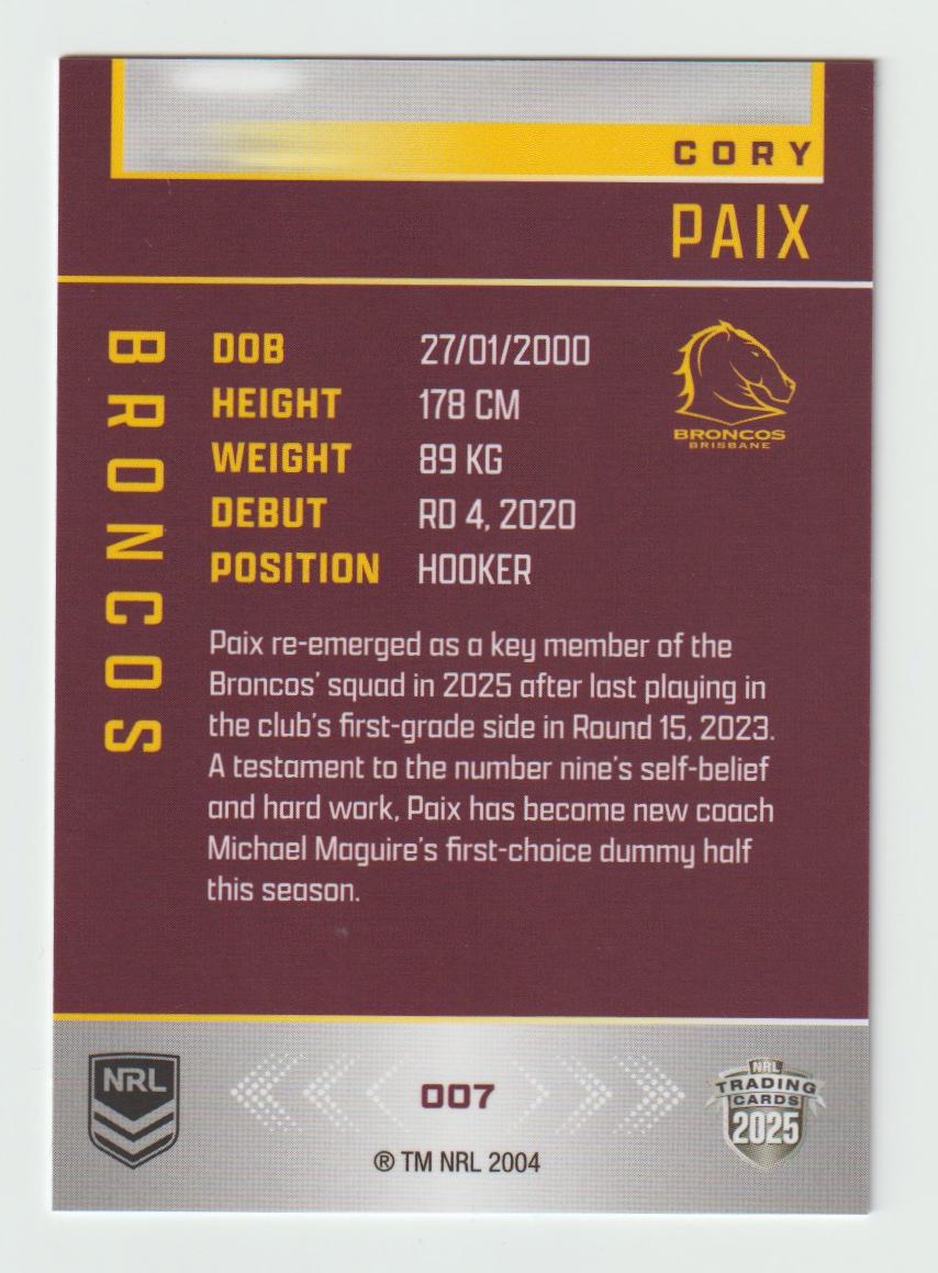 007 CORY PAIX