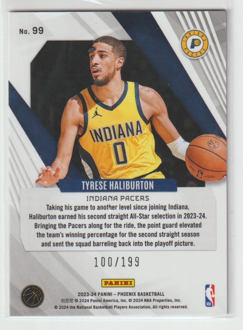 099 Tyrese Haliburton, Indiana Pacers Red 100/199