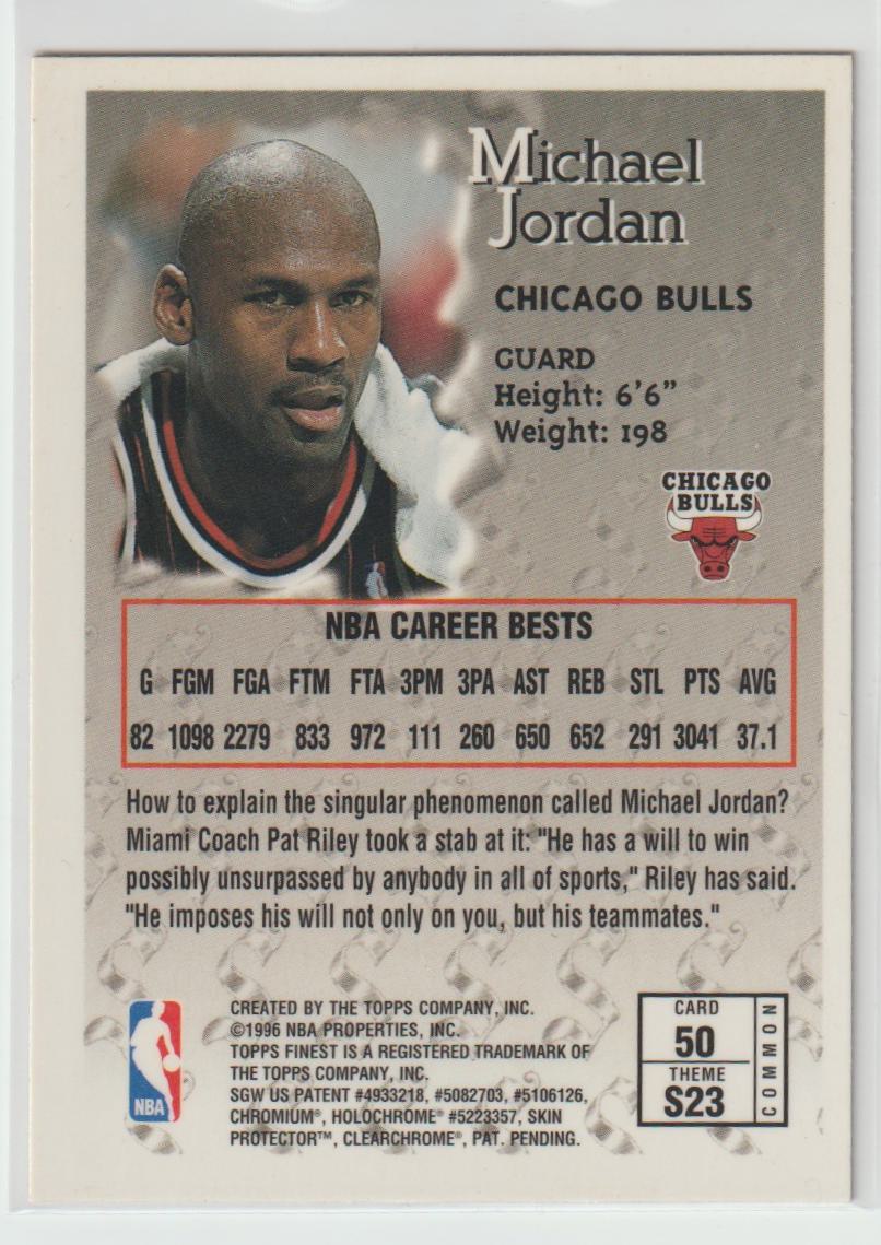 Sterling 50 Michael Jordan Chicago Bulls with Coating