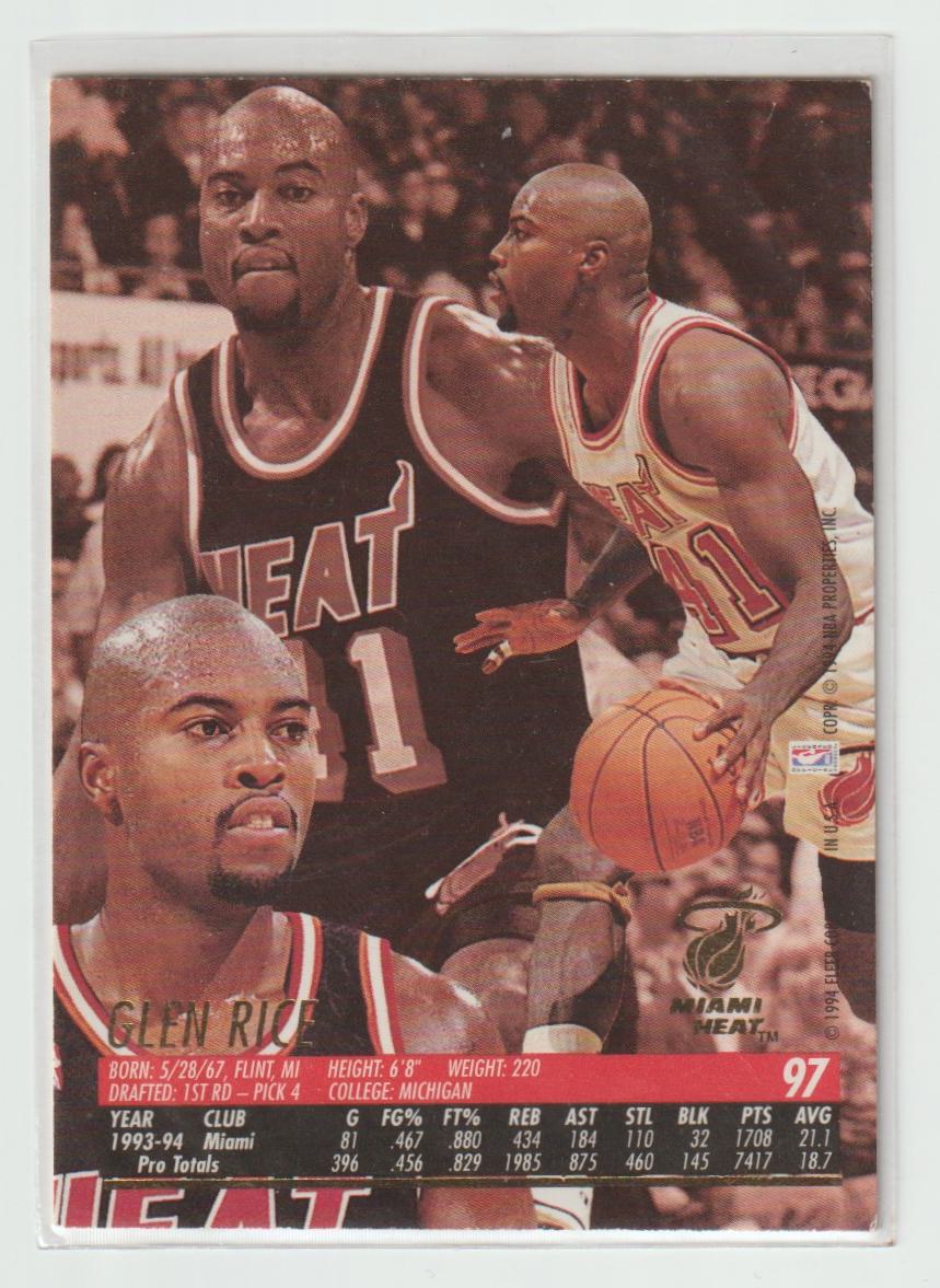 097 Glen Rice Miami Heat