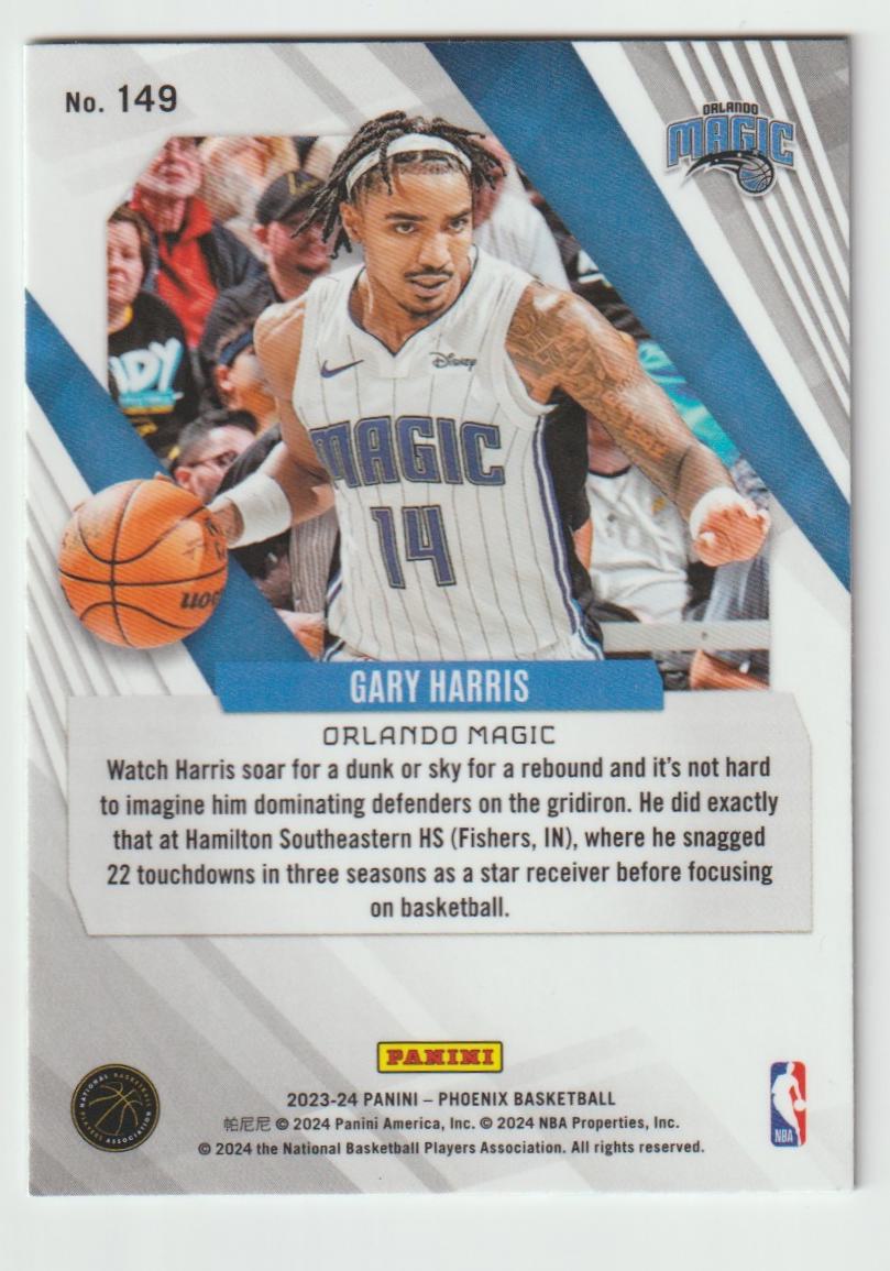 149 Gary Harris, Orlando Magic Teal Laser