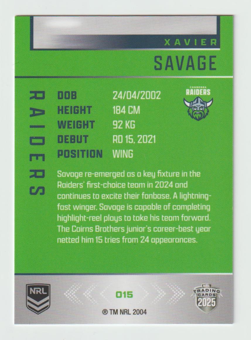 015 XAVIER SAVAGE