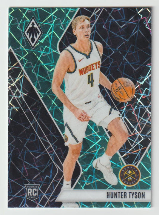 262 Hunter Tyson, Denver Nuggets Teal Laser