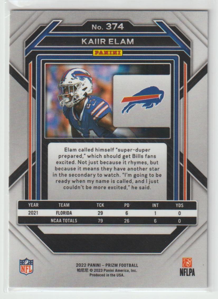 374 Kaiir Elam - Buffalo Bills