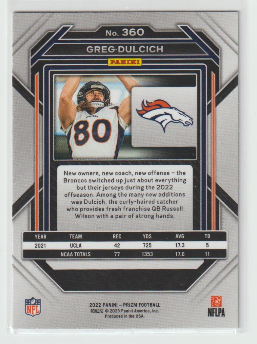 360 Greg Dulcich - Denver Broncos