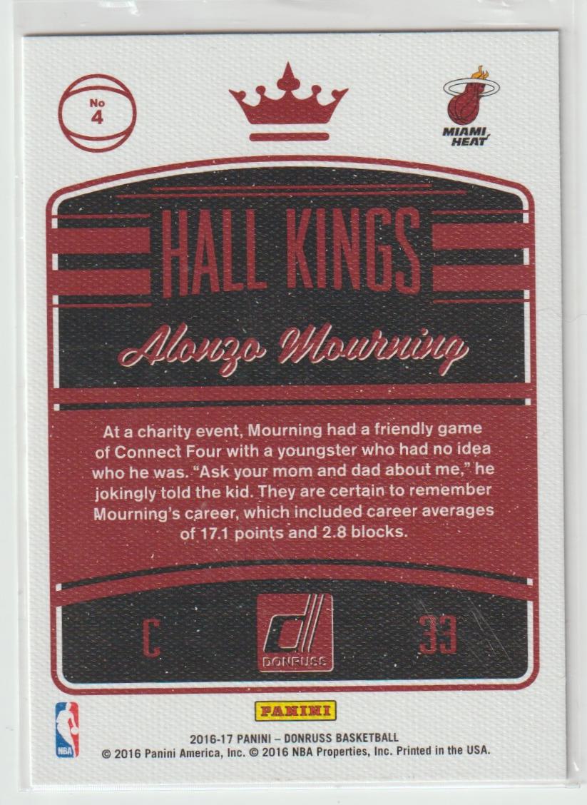 Hall Kings 4 Alonzo Mourning Miami Heat