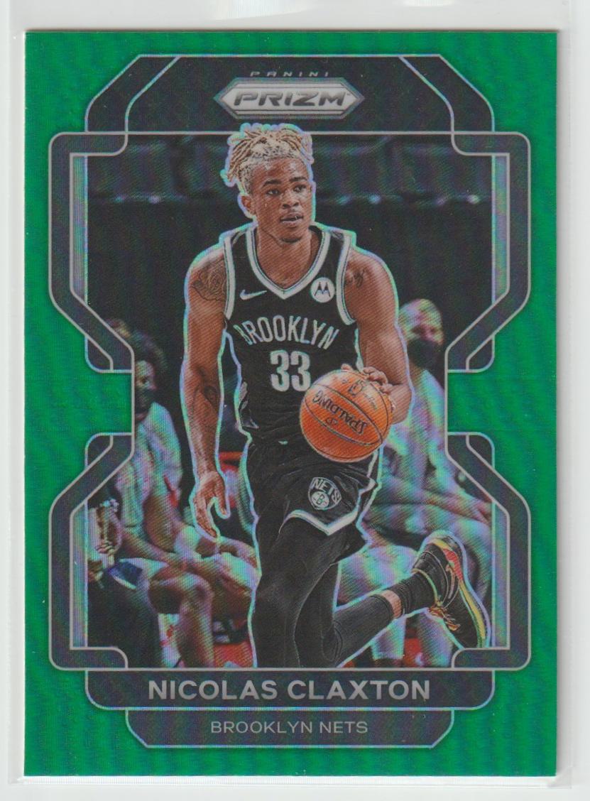 038 Nicolas Claxton - Brooklyn Nets Green Prizm