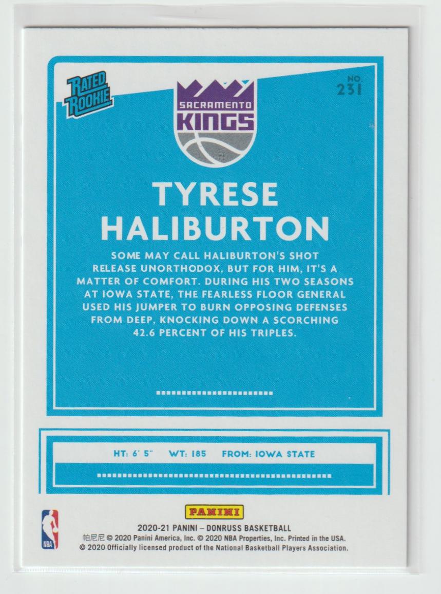 231 Tyrese Haliburton Sacramento Kings