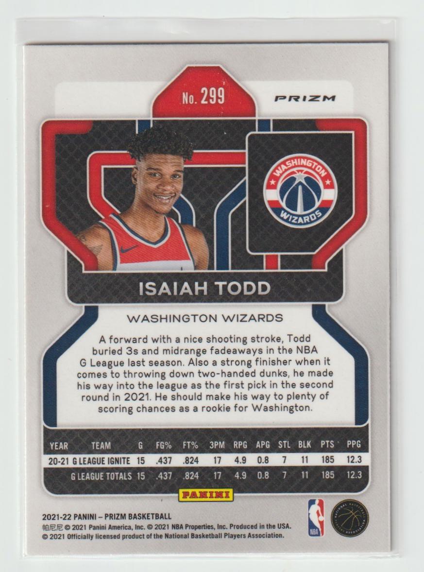 299 Isaiah Todd - Washington Wizards