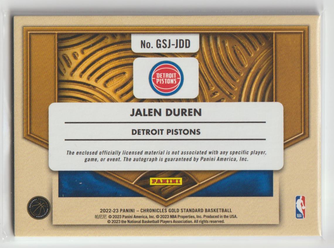 Gold Standard GSJ-JDD Jalen Duren 88/99