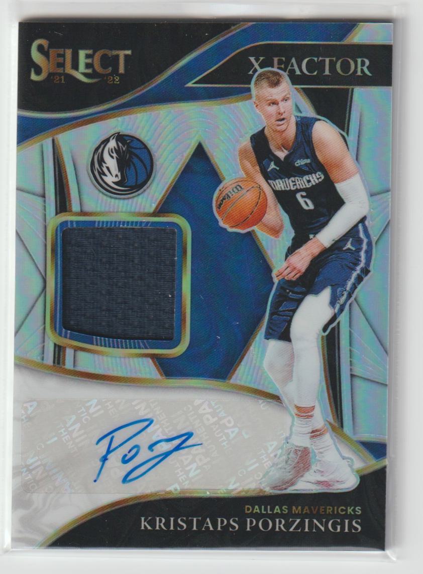 X-Factor Memorabilia Signatures XF-KPZ Kristaps Porzingis 42/99
