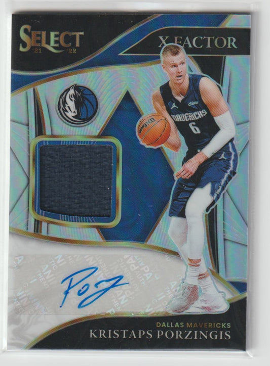 X-Factor Memorabilia Signatures XF-KPZ Kristaps Porzingis 42/99