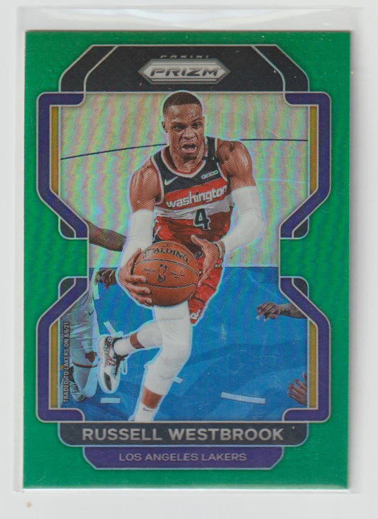055 Russell Westbrook - Los Angeles Lakers Green Prizm
