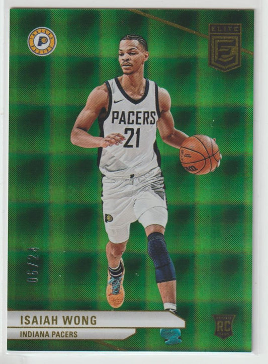 241 Isaiah Wong, Indiana Pacers Hyper Green International 6/24