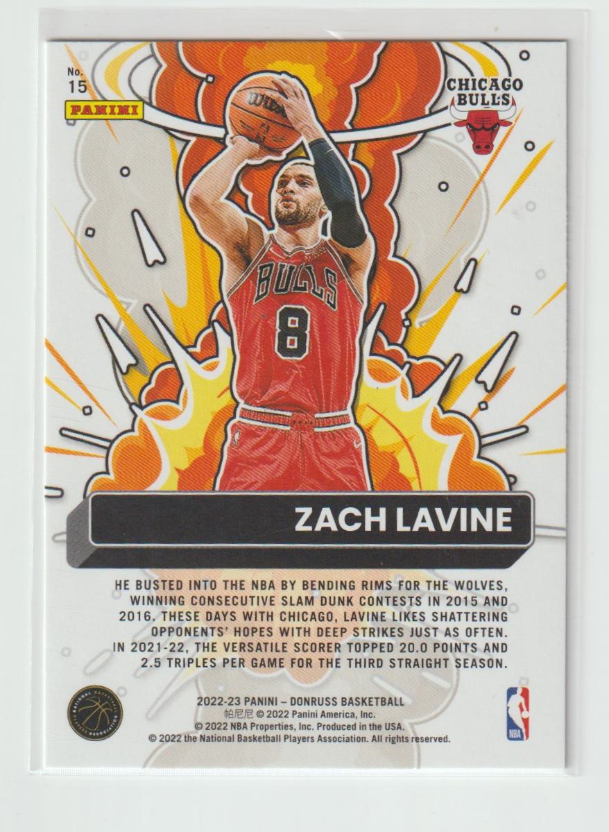 Bomb Squad 15 Zach Lavine Chicago Bulls