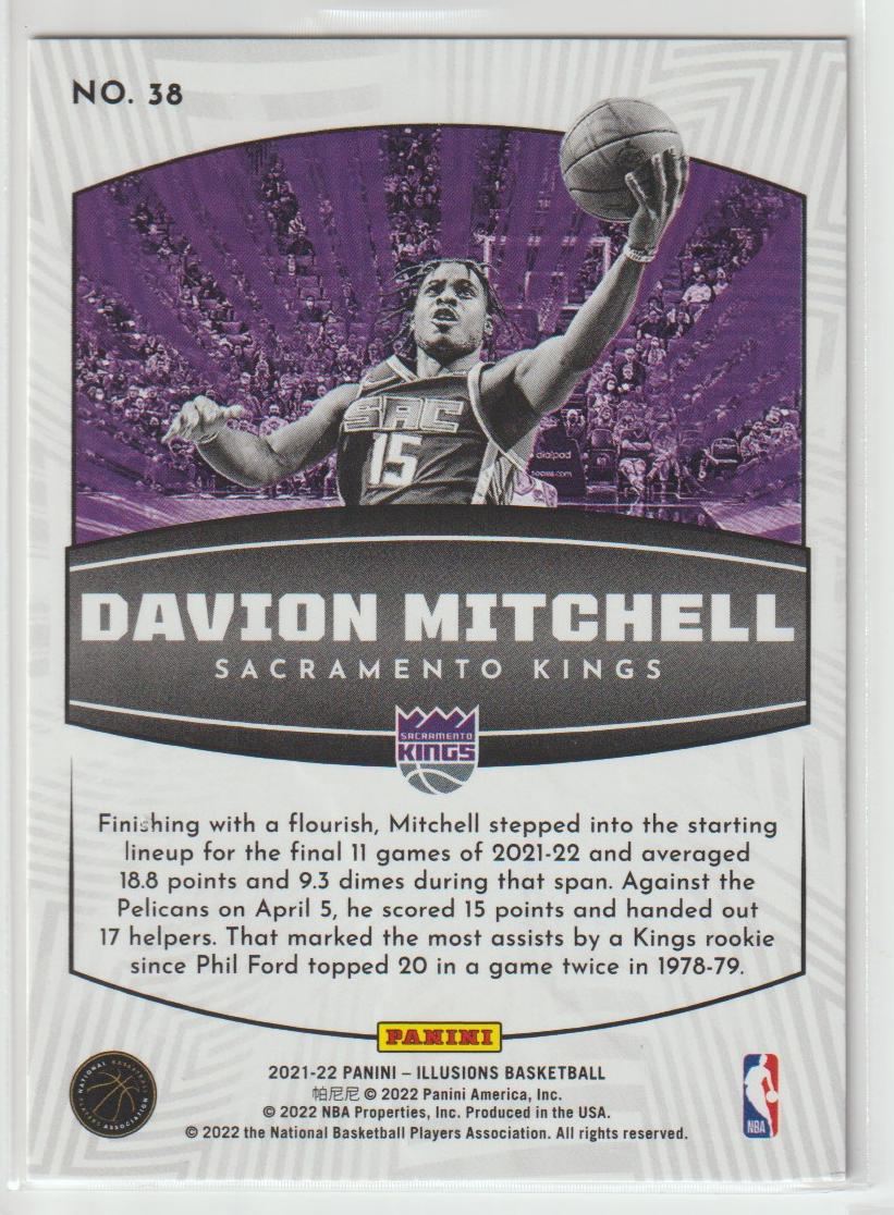 Operation Detonation 038 Davion Mitchell Sacramento Kings Asia Red & Yellow