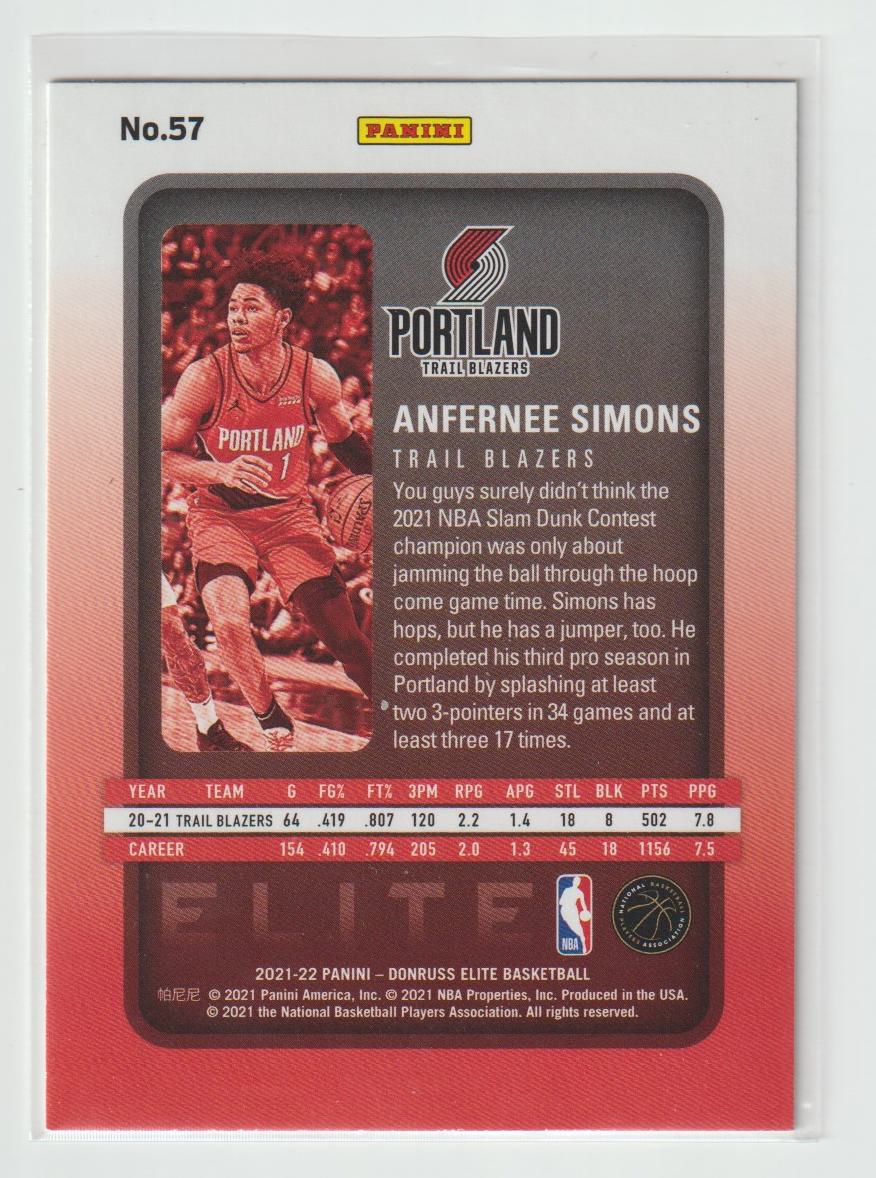057 Anfernee Simons - Portland Trail Blazers