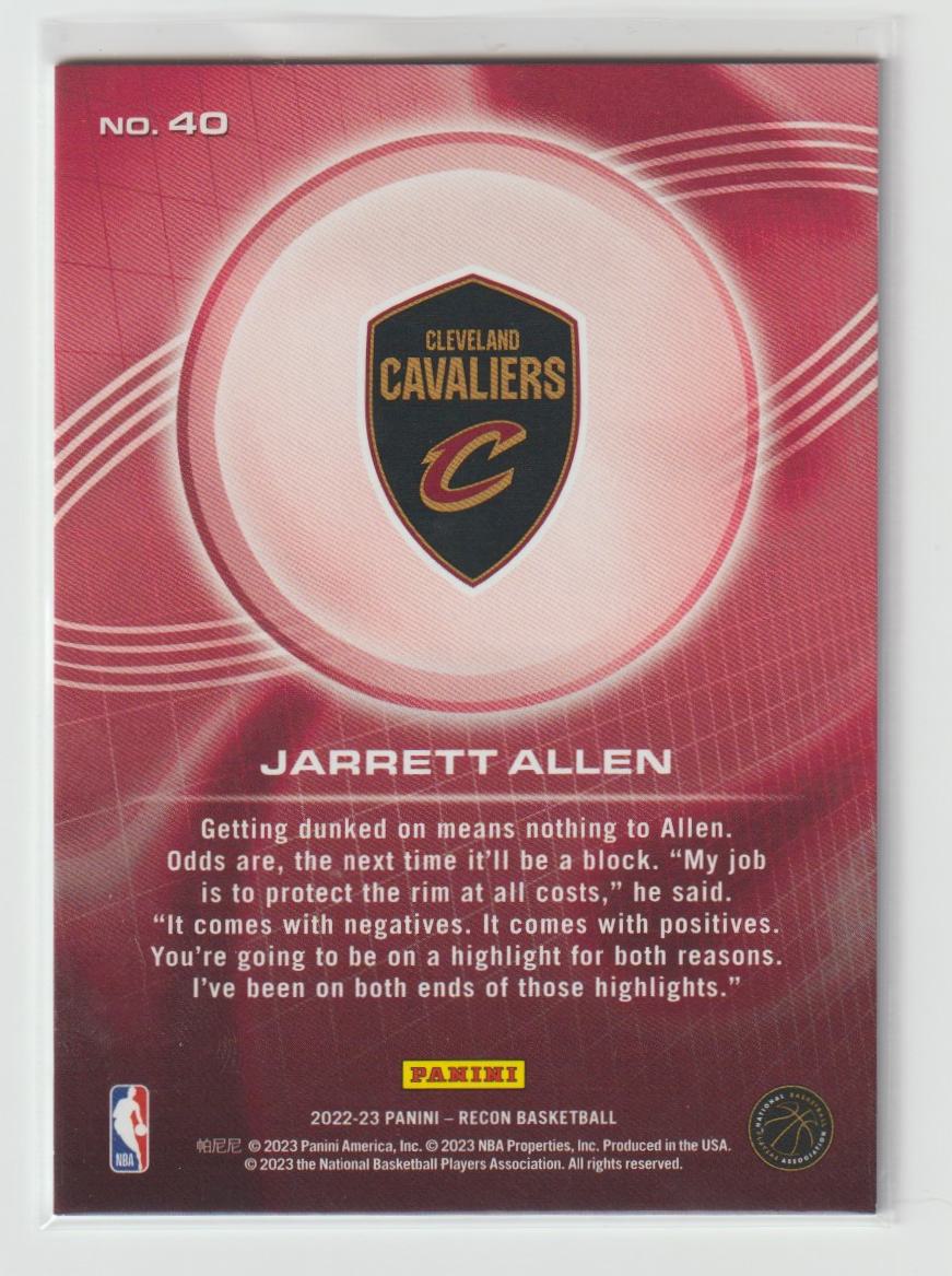 040 Jarrett Allen Cleveland Cavaliers Holo Dots