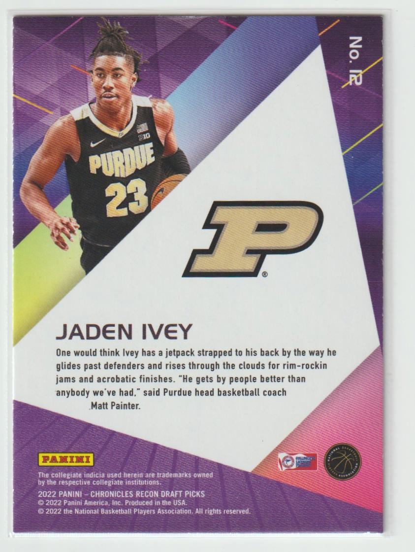 Recon 12 Jaden Ivey - Purdue Boilermakers