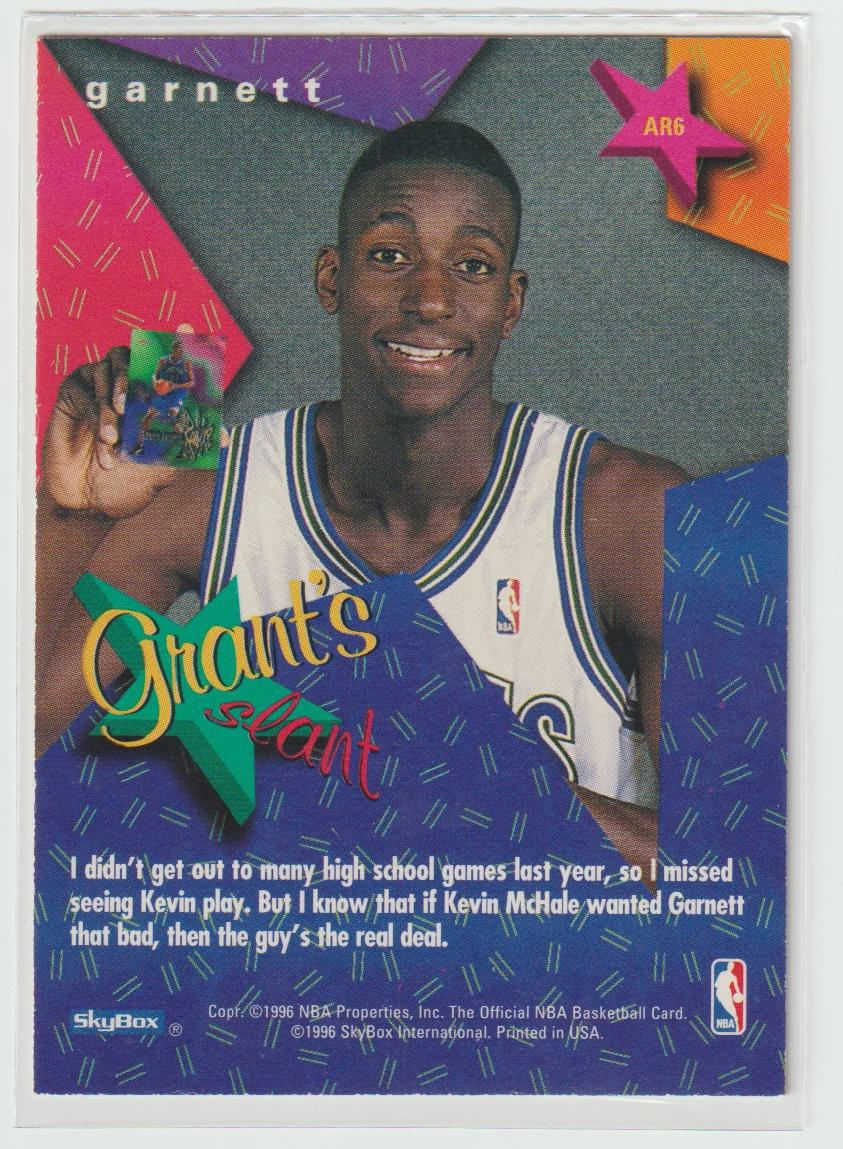 Grants All Rookies AR6 Kevin Garnett Minnesota Timberwolves