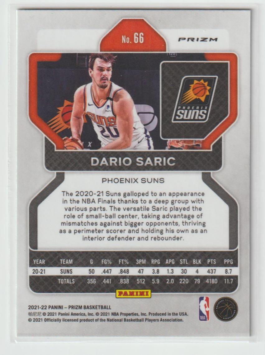 066 Dario Saric - Phoenix Suns Green Prizm