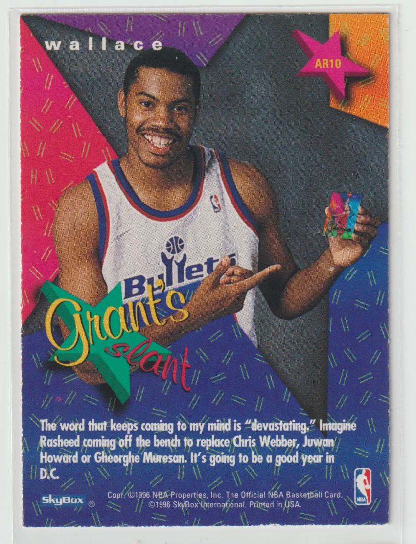 Grants All Rookies AR10 Rasheed Wallace Washington Bullets