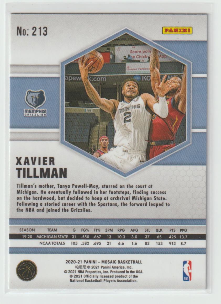 213 Xavier Tillman - Memphis Grizzlies
