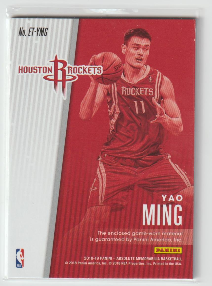 Established Threads ET-YMG Yao Ming Houston Rockets 32/99