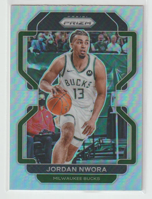 080 Jordan Nwora - Milwaukee Bucks Silver Prizm