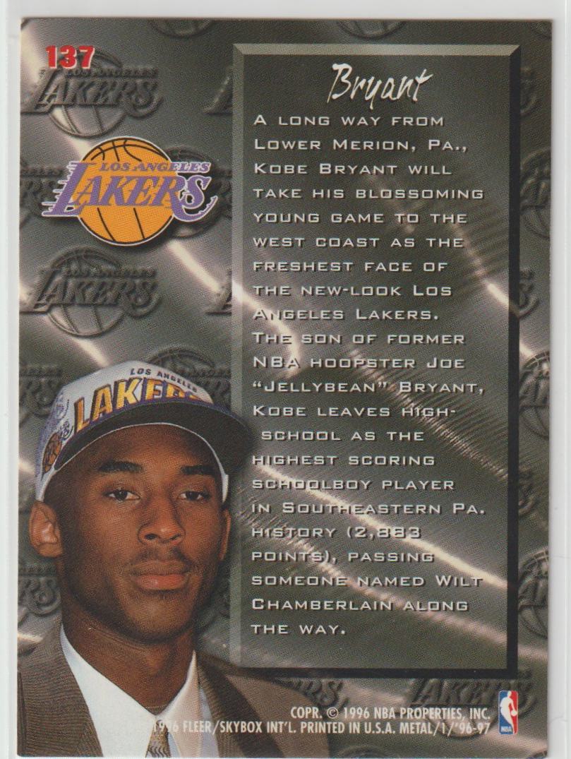 Fresh Foundation 137 Kobe Bryant LA Lakers