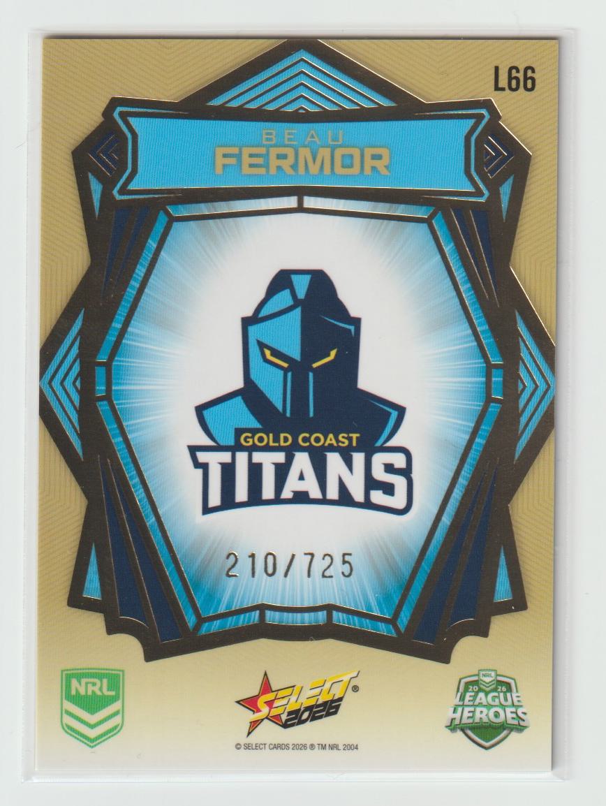 L066 Beau Fermor Gold Back 210/725