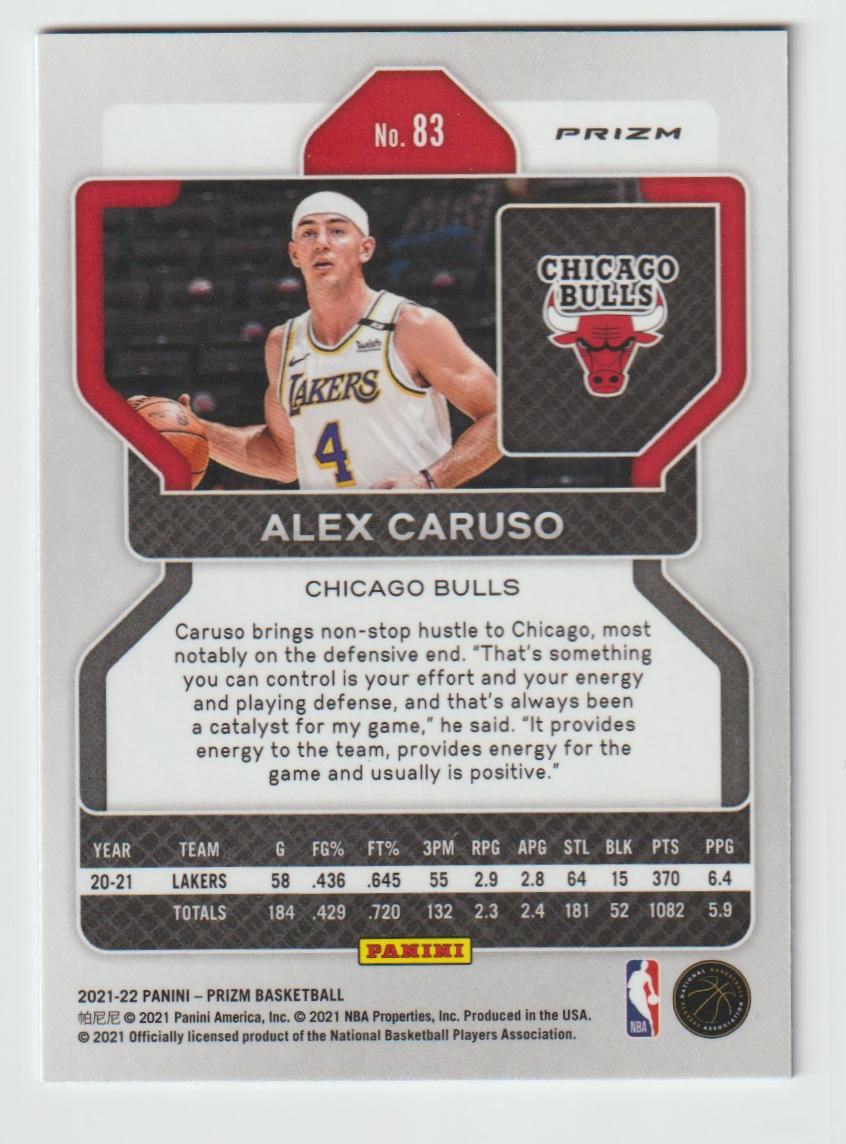 083 Alex Caruso - Chicago Bulls Blue NBA 75th