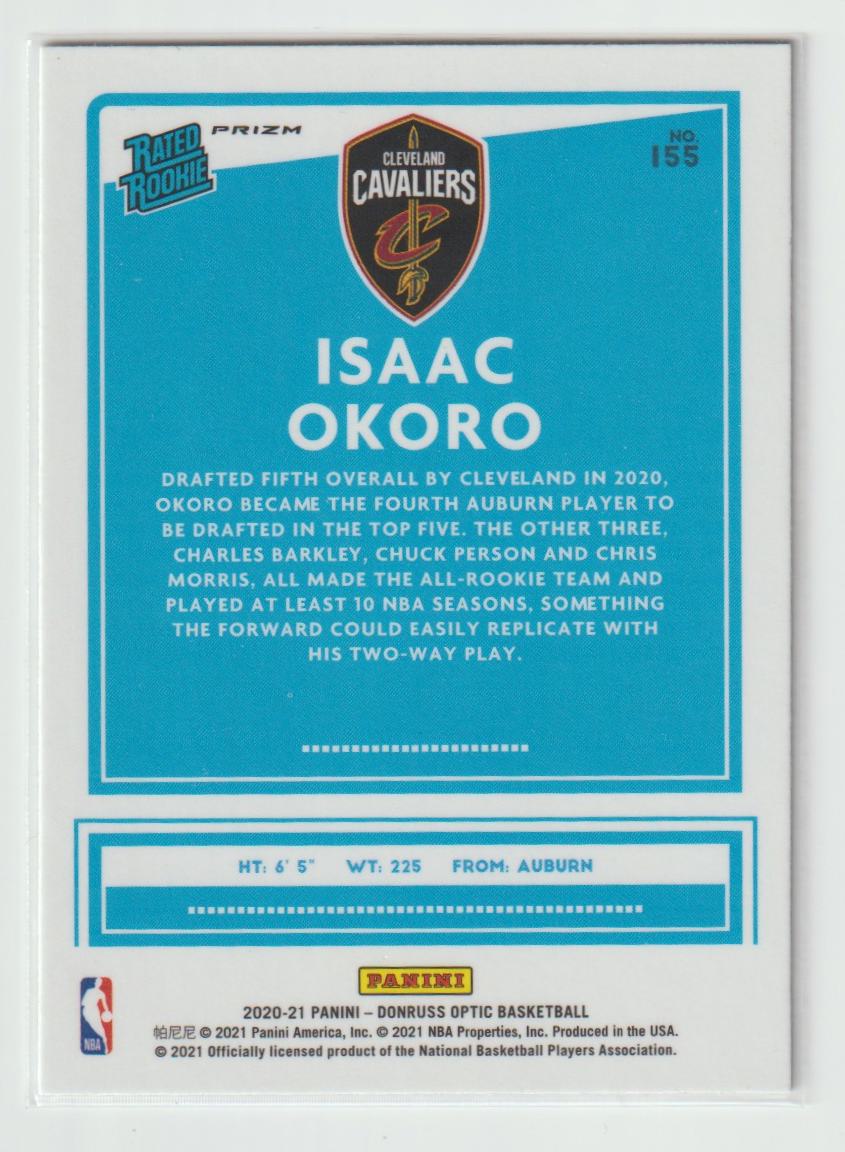 155 Isaac Okoro - Cleveland Cavaliers Target Pulsar Prism