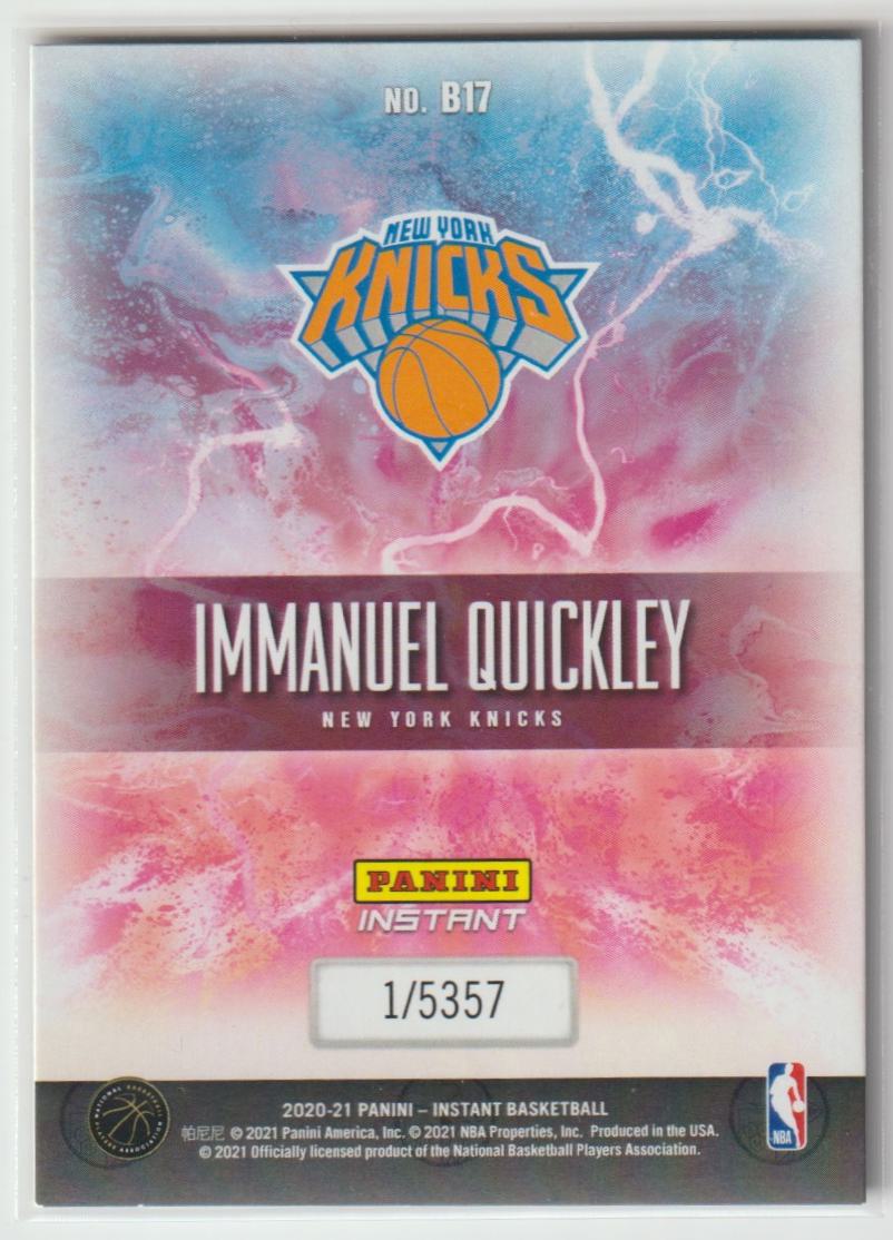 Breakaway B17 Immanuel Quickley New York Knicks