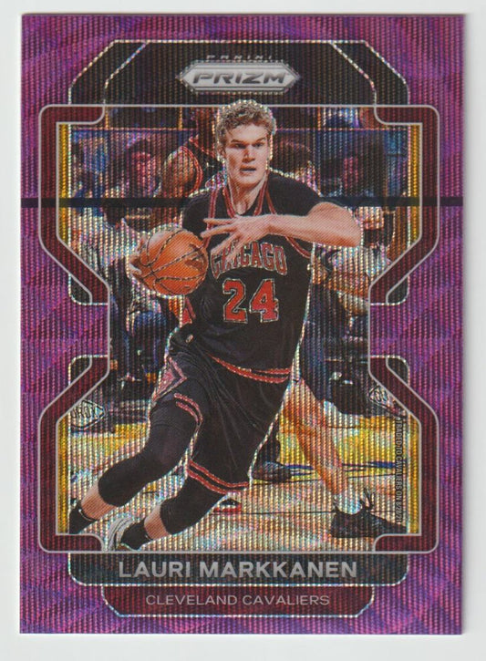 086 Lauri Markkanen - Cleveland Cavaliers Purple Wave Prizm