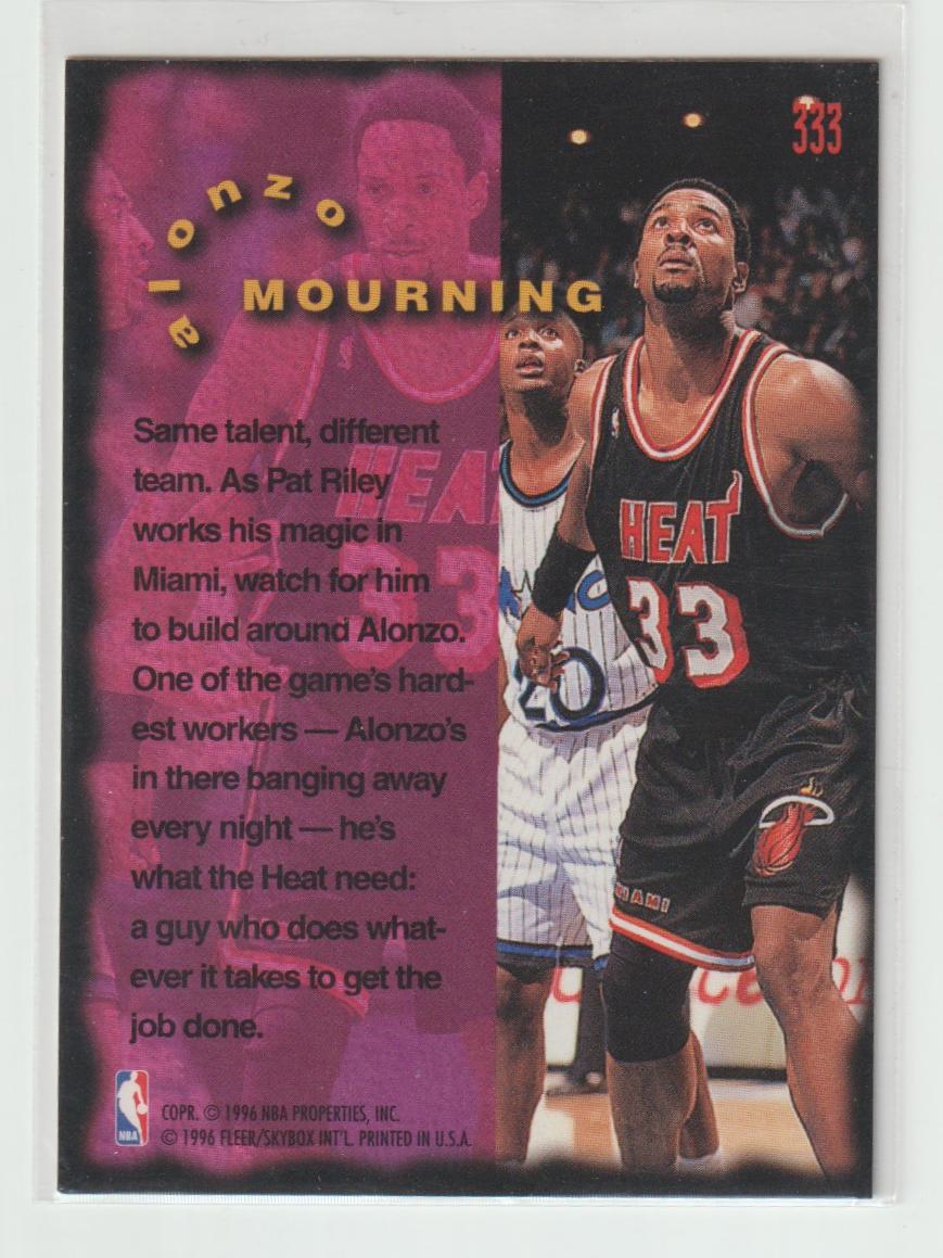 333 Alonzo Mourning Charlotte Hornets