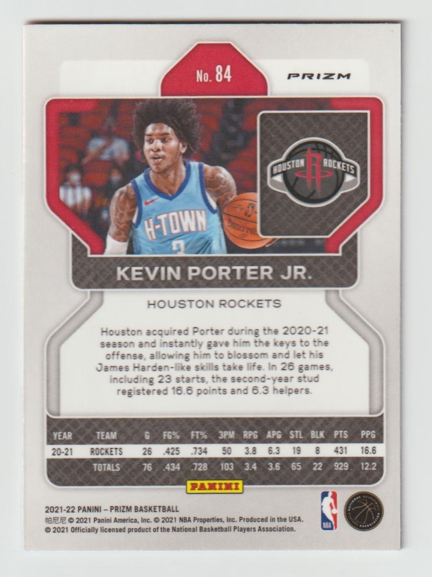 084 Kevin Porter Jr. - Houston Rockets Red White Blue Prizm
