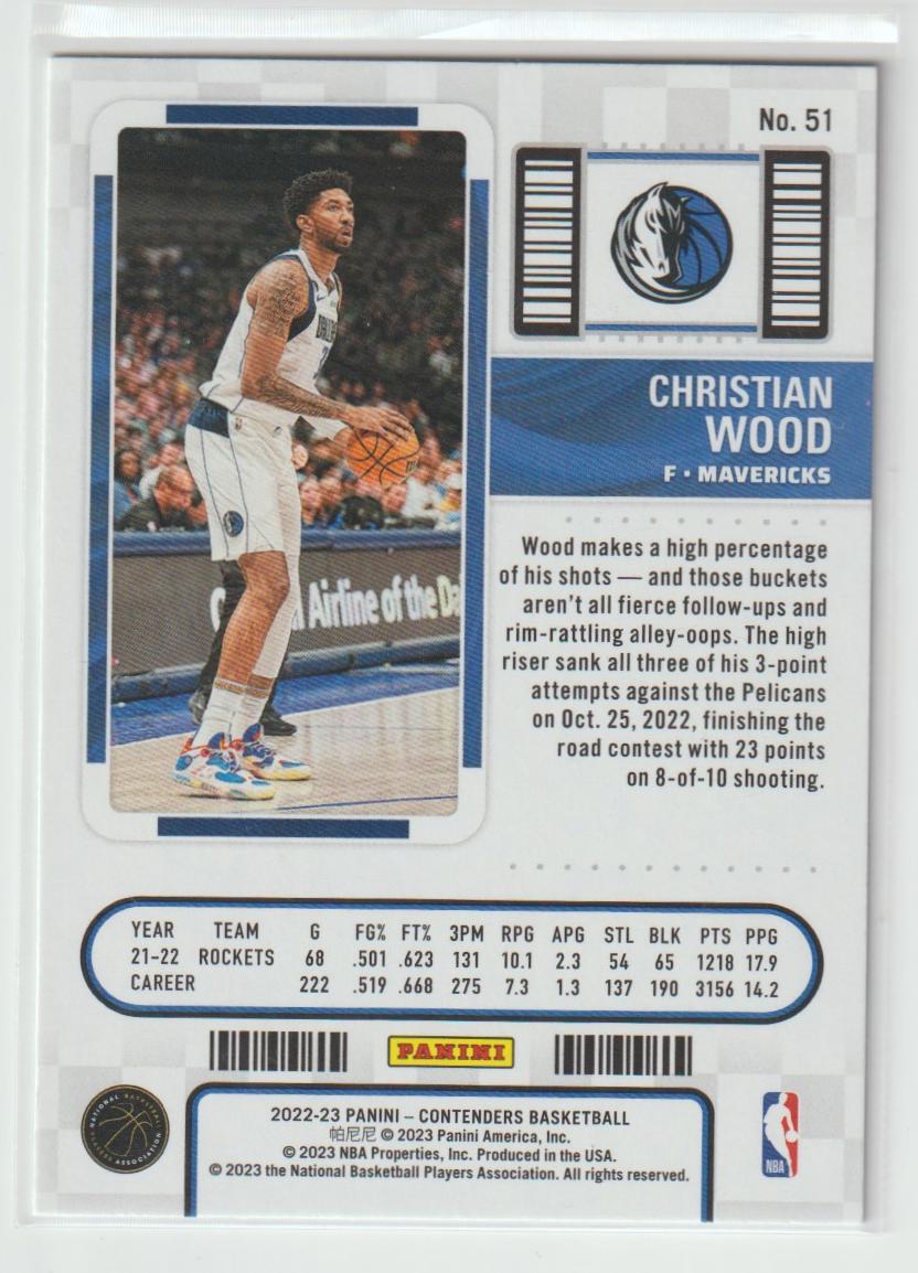 051 Christian Wood - Dallas Mavericks