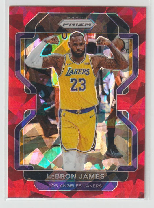 091 LeBron James - Los Angeles Lakers Red Ice Prizm