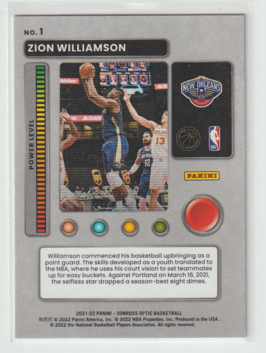 T-Minus 1 Zion Williamson - New Orleans Pelicans