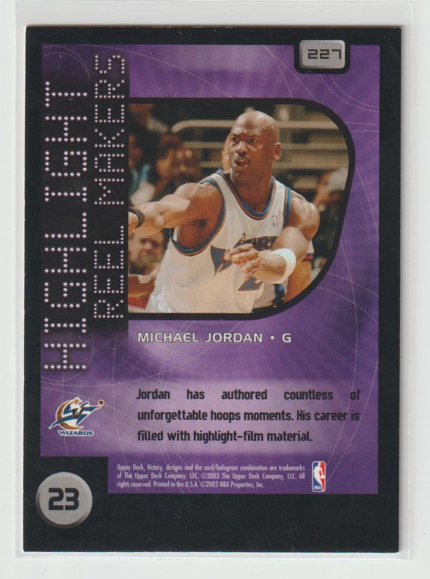 Highlight Reel Makers 227 Michael Jordan Washington Wizards