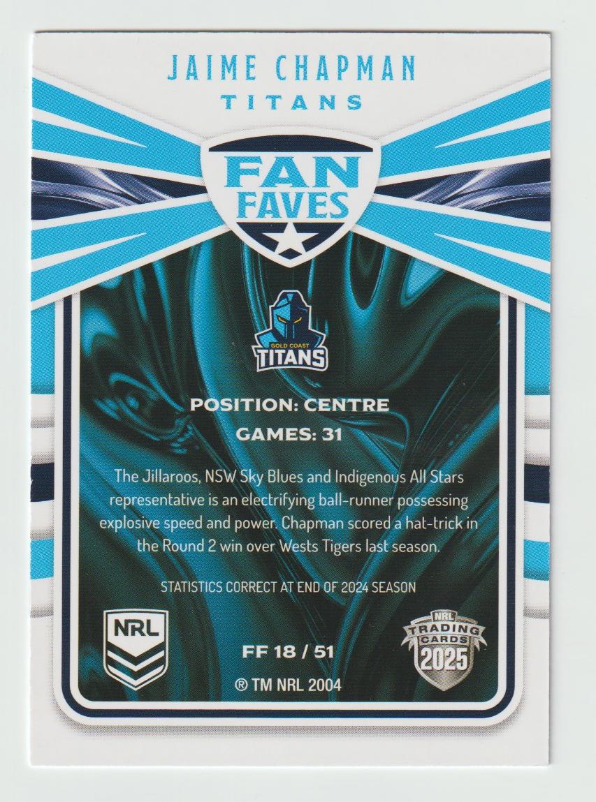 Fan Faves FF 018 TITANS JAIME CHAPMAN