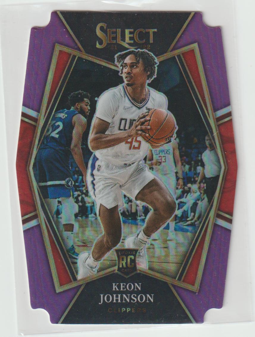 115 Keon Johnson - Los Angeles Clippers Purple Die-cut 68/99