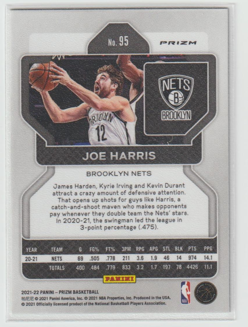 095 Joe Harris - Brooklyn Nets Green Prizm